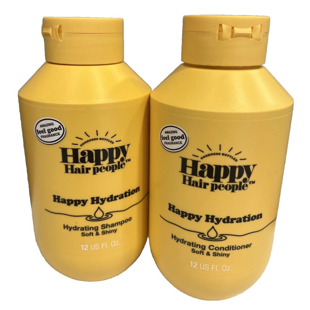 Happy Hair People Happy Hydration Shampoo & Conditioner 2 Piece Set, 12 fl oz ea